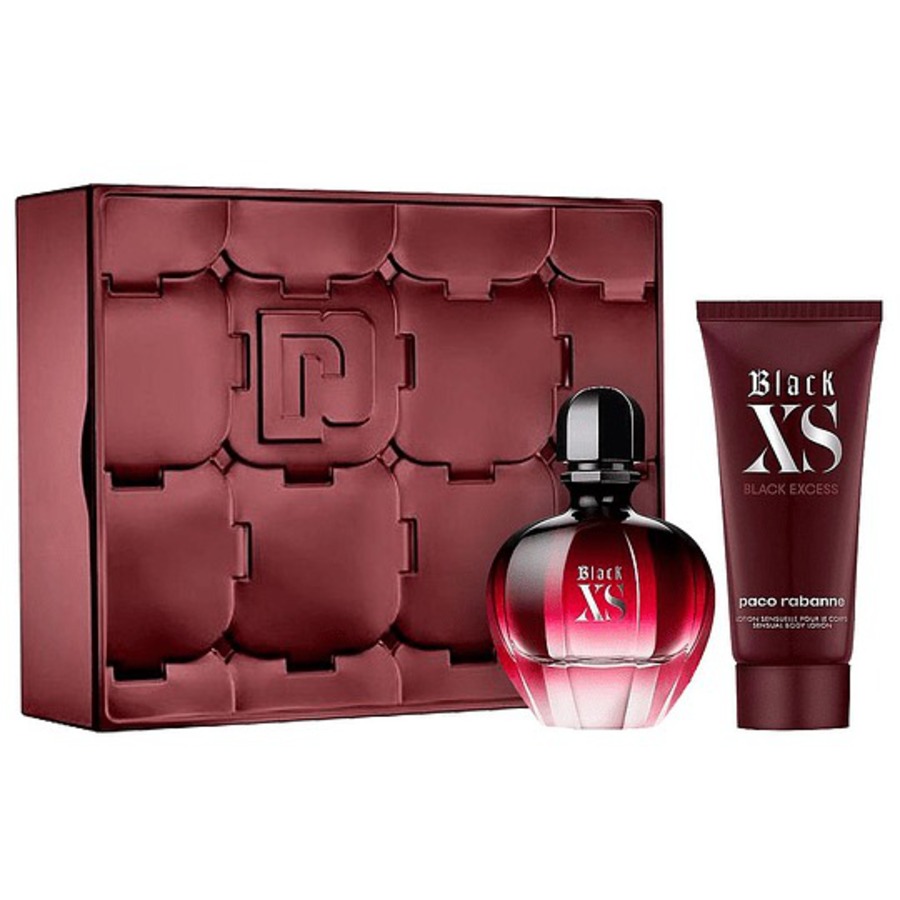 SET Paco Rabanne Paco Rabanne Black XS Estuche Mujer EDP 50ml %2B ...